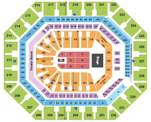 Mortgage Matchup Center Journey Seating Chart